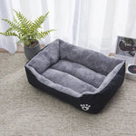 Cor quadrada inverno macio casa quente para cama de cachorro para tapete de cachorro à prova dwaterproof água cama de gato para animais de estimação para grande médio pequeno casa de cachorro