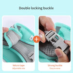 Conjunto de coleira para cães pequenos, coleira ajustável para cachorros e gatos, buldogue francês, chihuahua, pug, caminhada ao ar livre