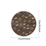 Biai círculo novo tapete antiderrapante para animais de estimação à prova dwaterproof água cão xixi almofada respirável gato esteira lavável pet fralda almofada alta absorvente pet esteira