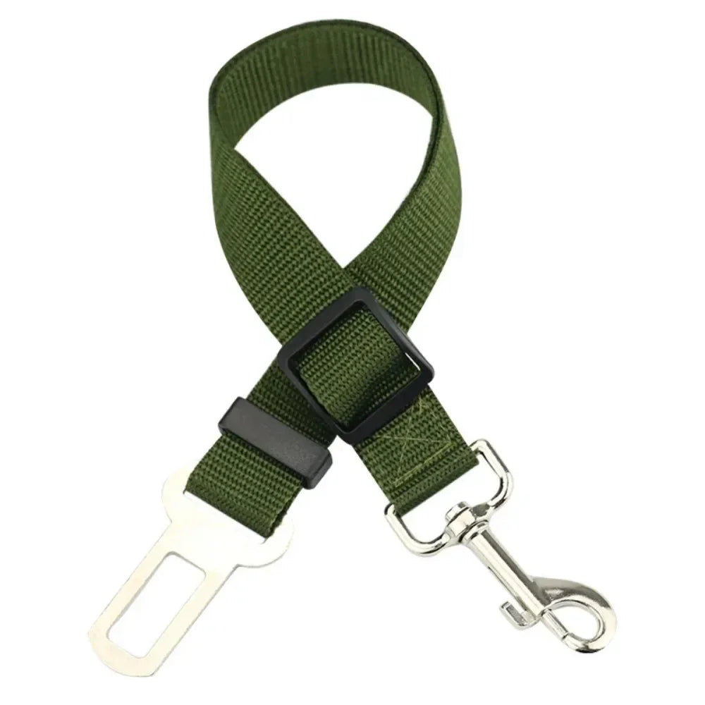 Cinto de segurança para carro e gato, acessórios para cães, arnês ajustável, trela de chumbo, clipe de viagem pequeno e médio, coleira para cachorro, itens para animais de estimação