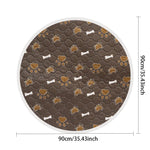 Biai círculo novo tapete antiderrapante para animais de estimação à prova dwaterproof água cão xixi almofada respirável gato esteira lavável pet fralda almofada alta absorvente pet esteira