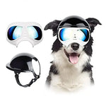 Óculos de Sol e Capacete Atuban para Cães, Proteção UV, Chapéu Sport, Windproof, Snowproof, Pet Riding, Cães Grandes
